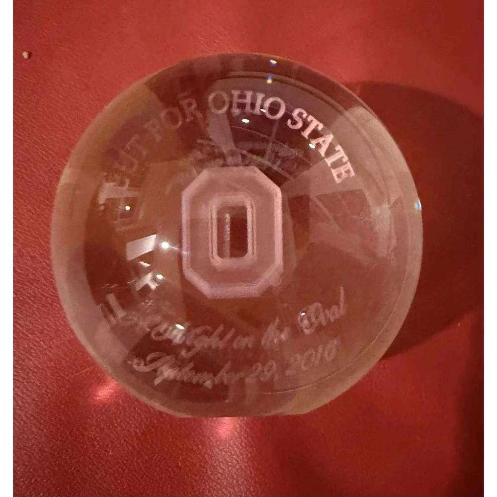 A Night On The Oval Ohio State University Decorative Orb Paperweight 3